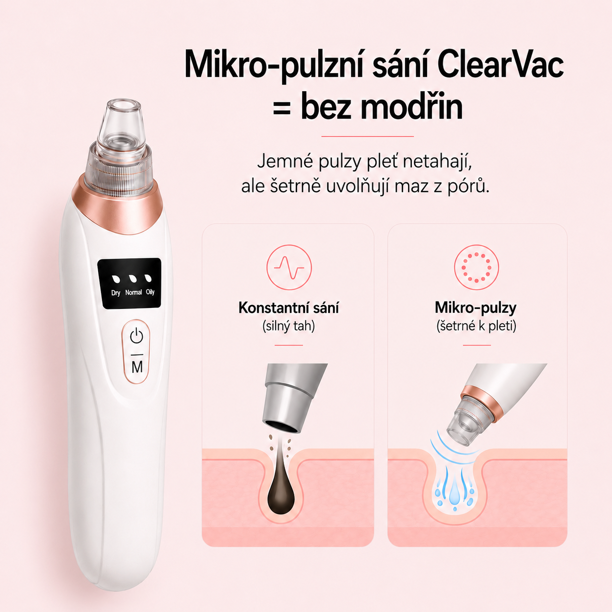 Vakuový čistič pórů Lunori